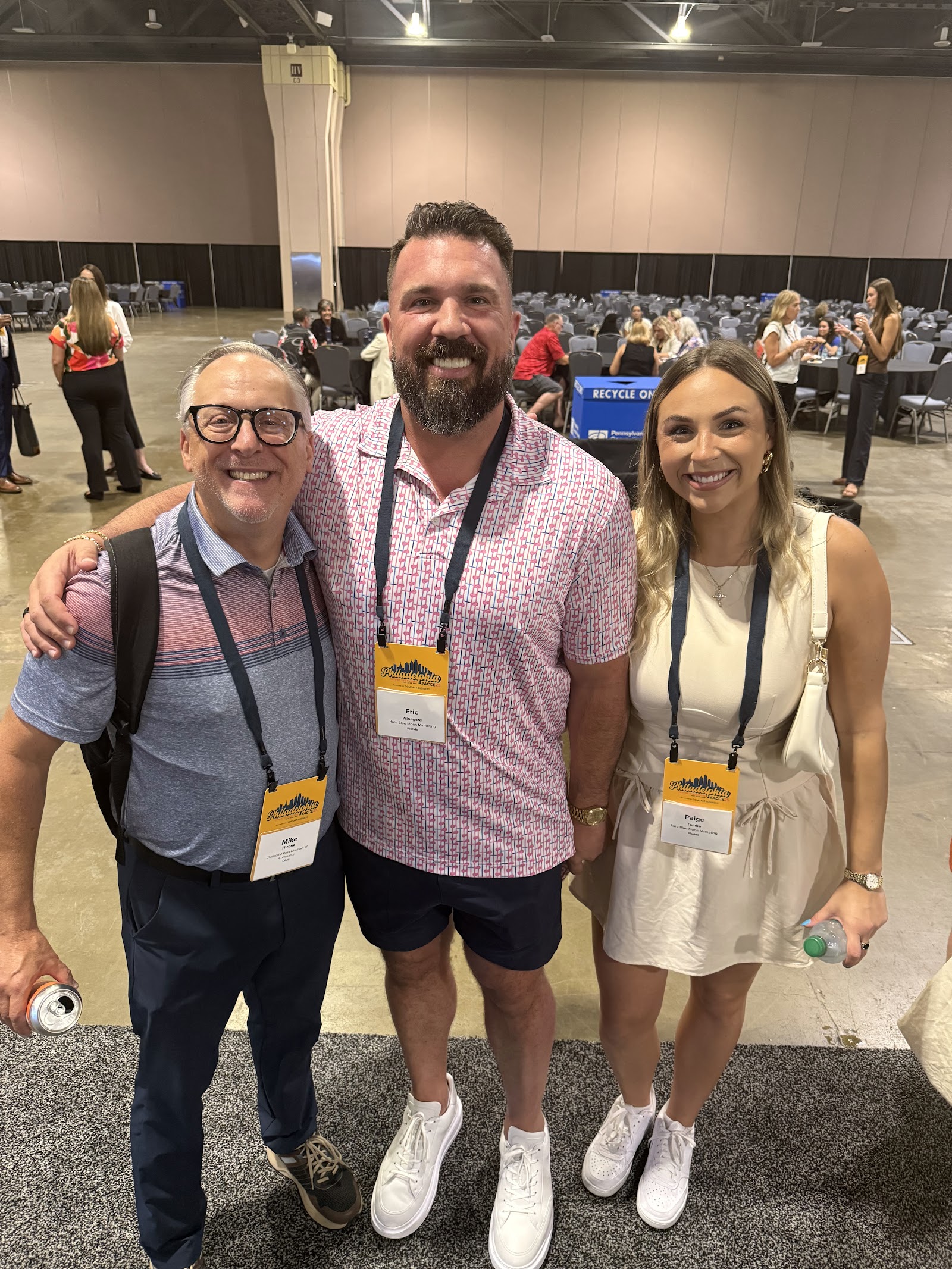 Eric Winegard networking at a business conference