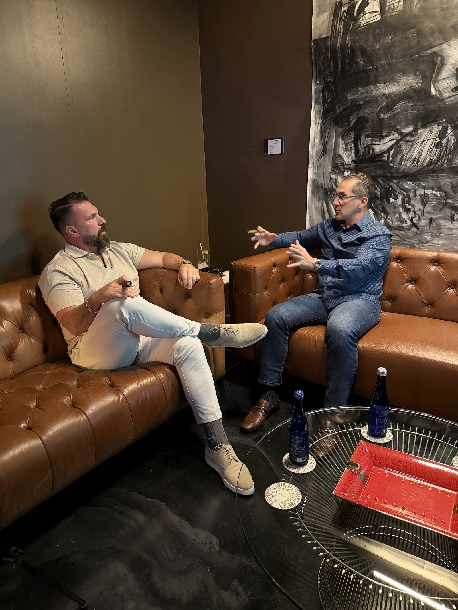 Eric Winegard in a one-on-one business conversation